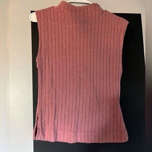 Mock neck vest